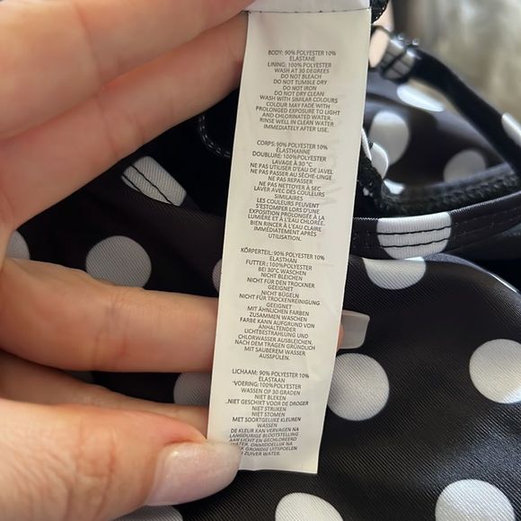 Nasty Gal Alina Polka Dot Swimsuit Sz-4 - Picture 3 of 8